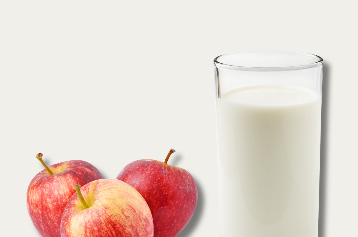 Lait et fruits à l'école